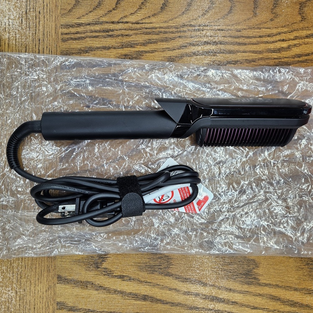 TYMO FLIPRO Hair Straightener 2-in-1 Straightening Brush & Iron New Open Box - Picture 6 of 9